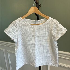 J Jill short-sleeve cotton gauze top